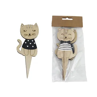 Cat to stick, 2 pcs D6947