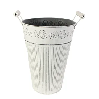 Metal Flower pot round