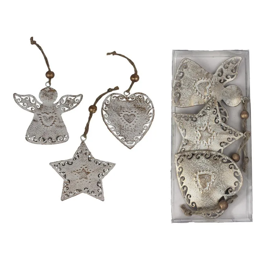 Christmas decorations, 3 pcs K1945