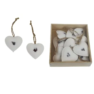 Heart for hanging, 10 pcs K3718