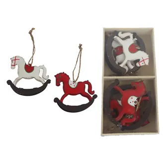 Horse pendant, 6 pcs K3733