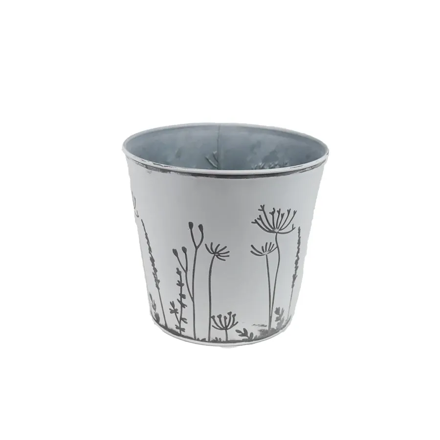 Metal flower pot K3743/2