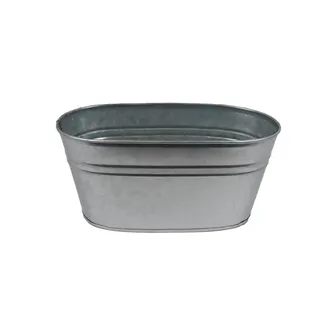 Metal oval flower pot K3755/2