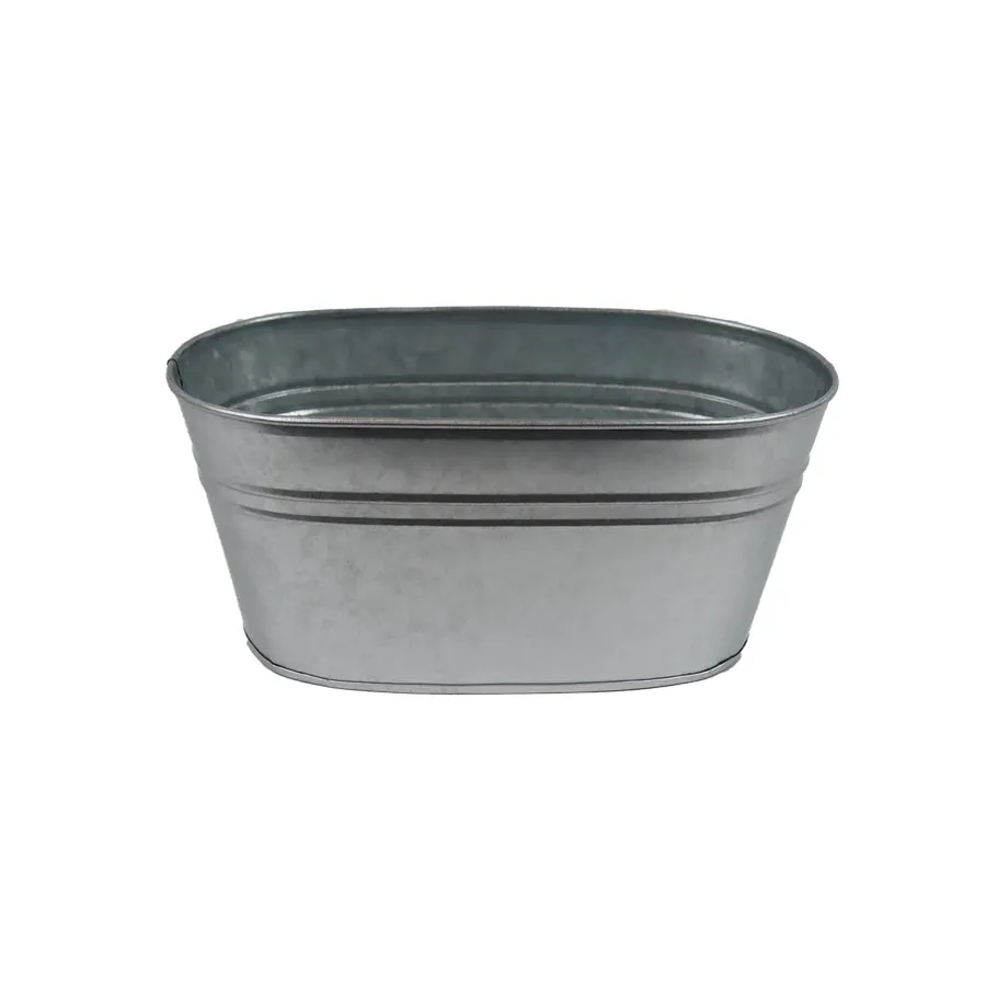 Metal oval flower pot K3755/2