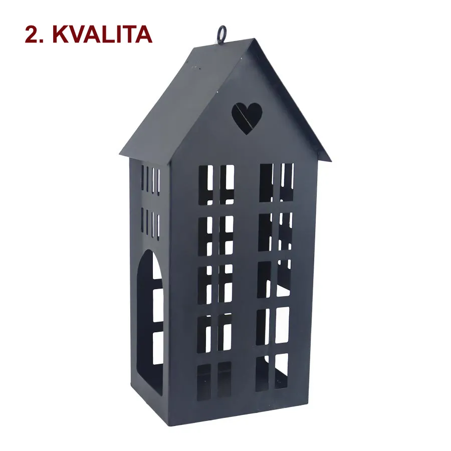 Decorative candle holder house 2nd quality K3896/2B