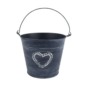 Metal planter bucket K3897/3