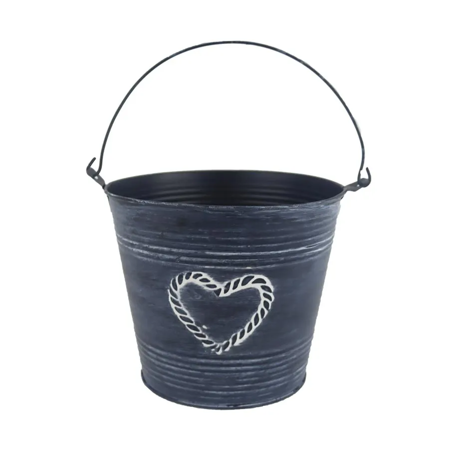 Metal planter bucket K3897/3