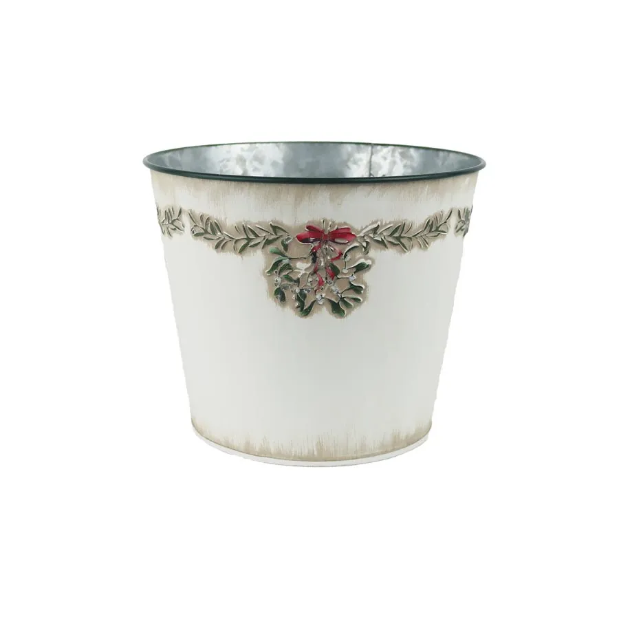 Christmas metal planter K3903/3