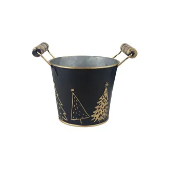 Christmas metal planter K3910/1