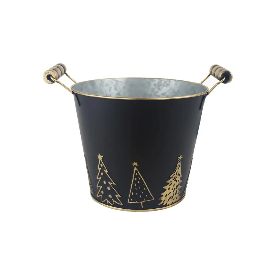 Christmas metal planter K3910/3