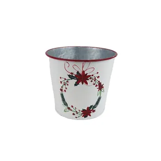 Christmas metal planter K3913/1