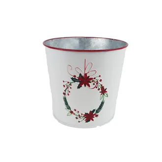 Christmas metal planter K3913/2