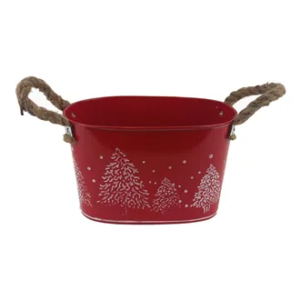 Metal oval flowerpot K3935/1