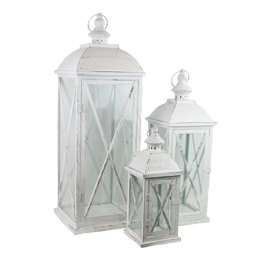 Metal lantern K3958/ Set 3 pcs