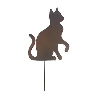 Cat deco on stick K4013