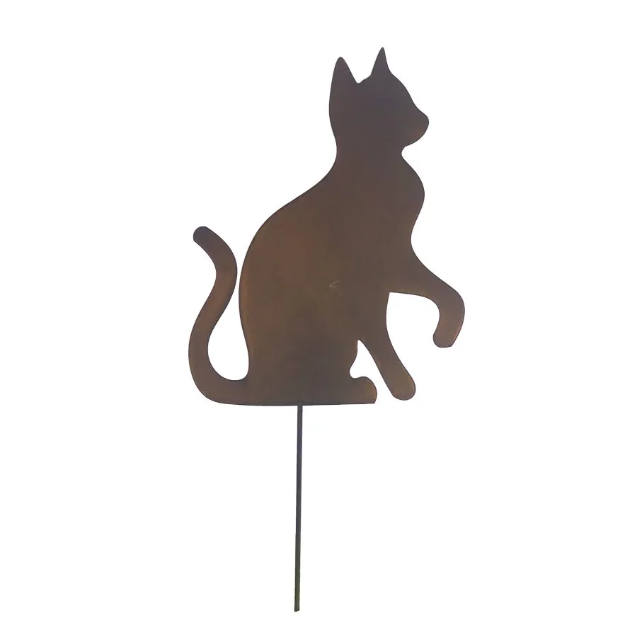 Cat deco on stick K4013