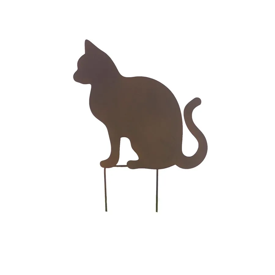 Cat deco on stick K4014