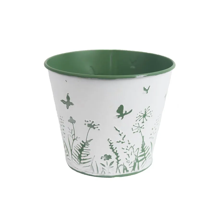 Tin flower pot K4130/1