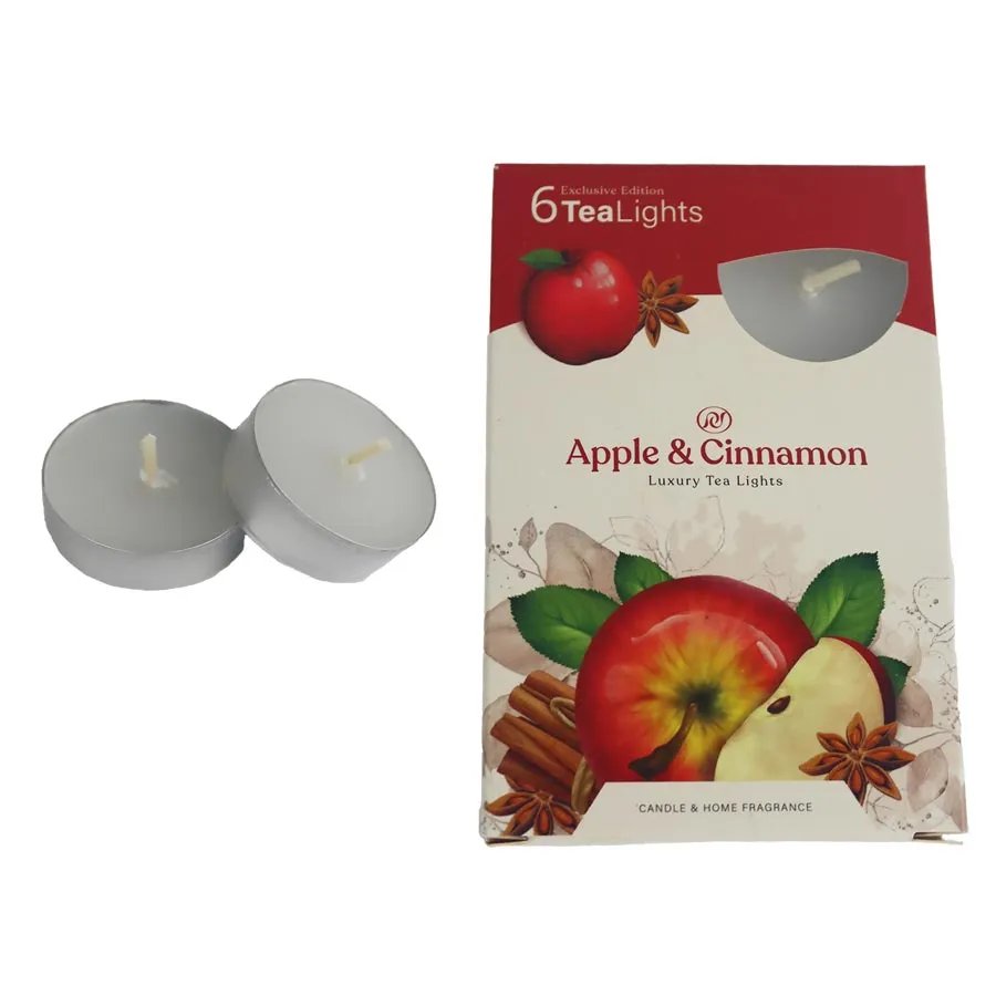 Tea candle APPLE CINNAMON 6 pcs