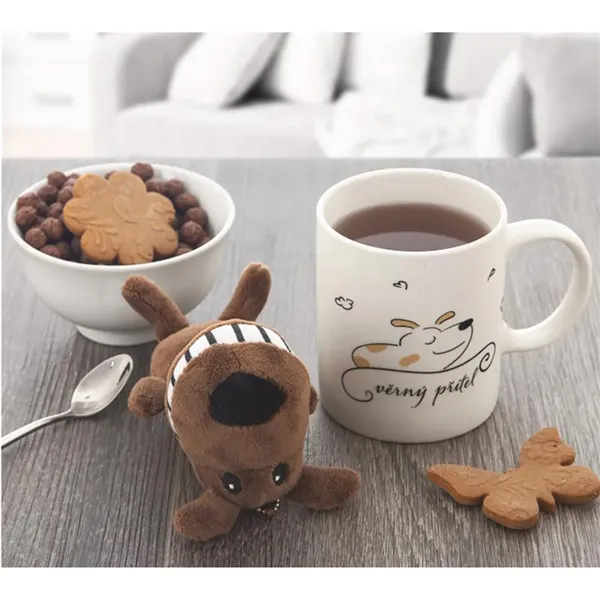 Ceramic mug + toy dog 0.39 l O0321