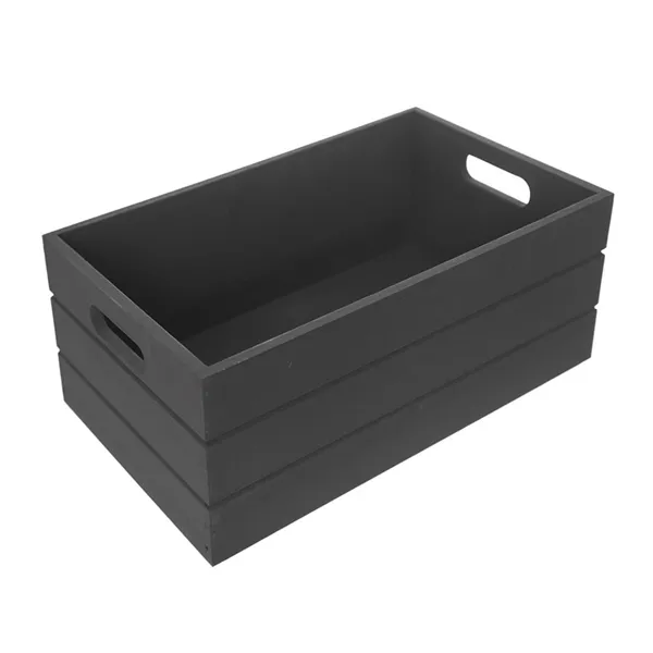 Wood box 26x16x11 cm anthracite