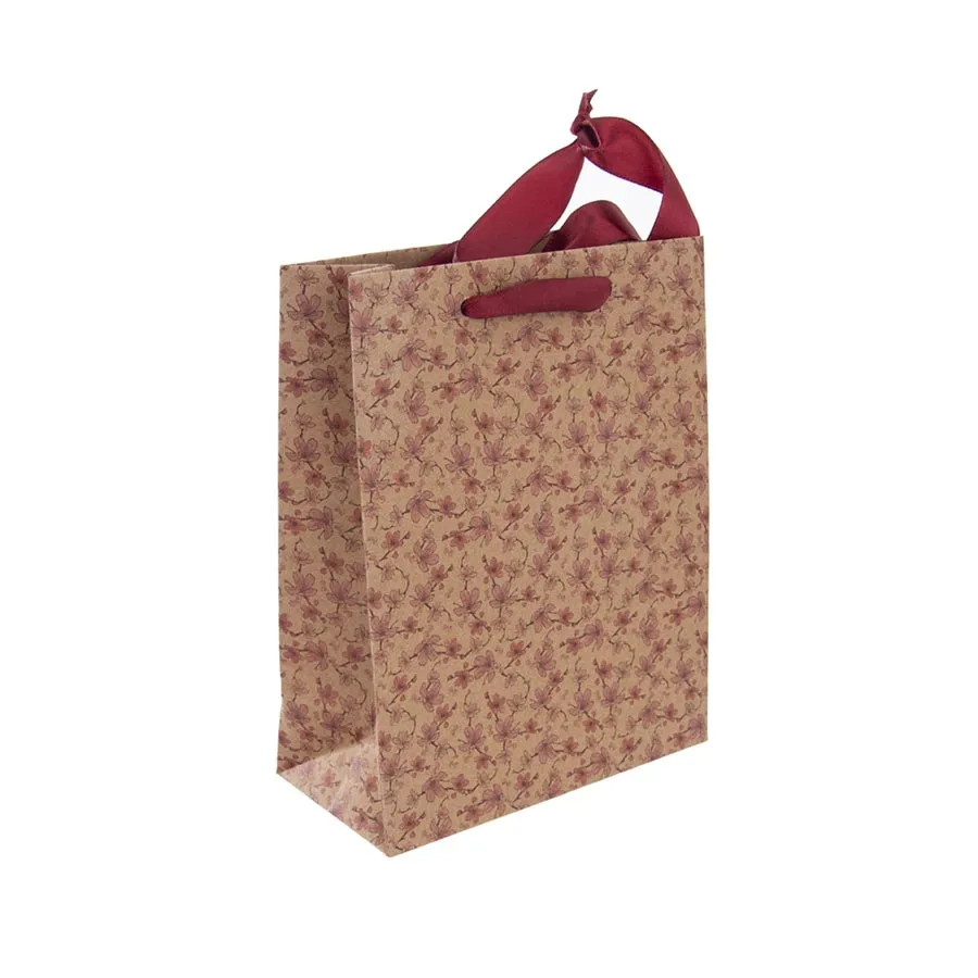 Gift bag flowers 18x10x23 cm