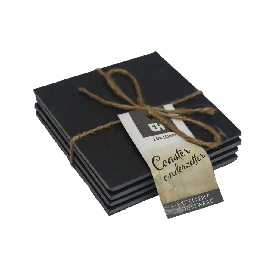 Square slate coaster O1470/CT