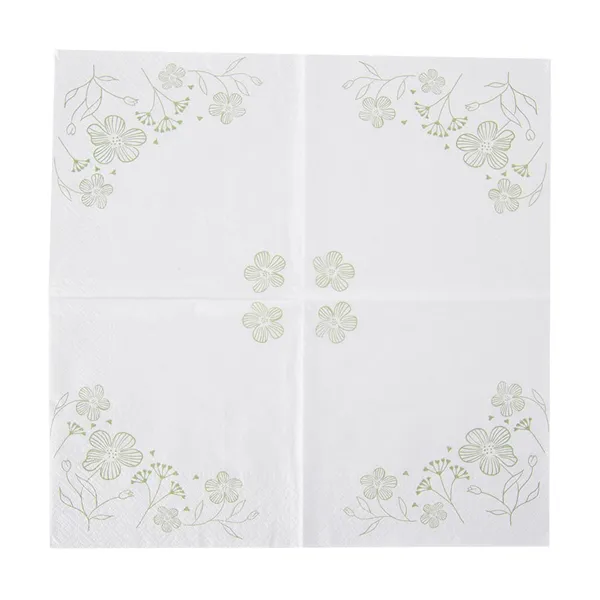 Paper napkin GREENISH 20 pcs 33x33 cm white