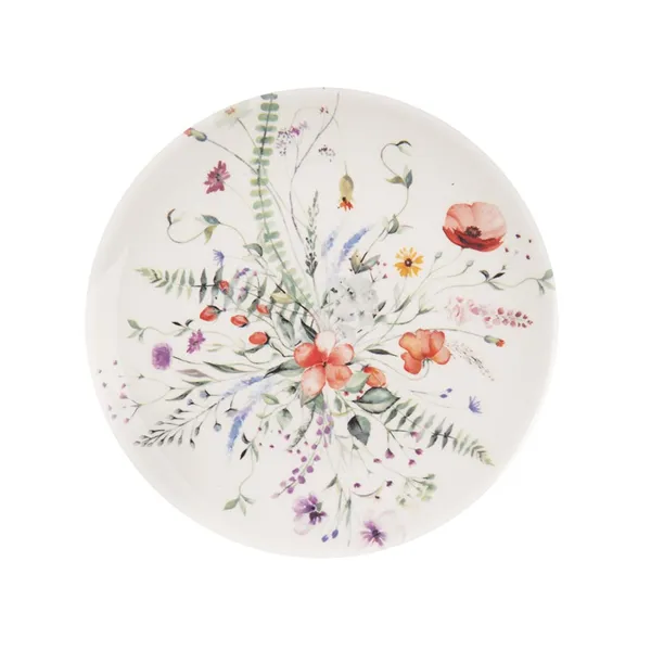 Porcelain dessert plate POPPY dia 20,5 cm O0483