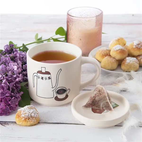 Porcelain mug + lid coffee 0,45 l O0494