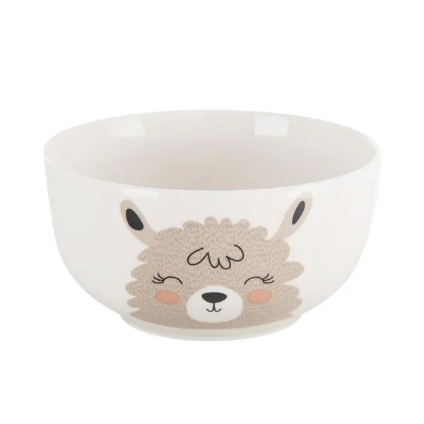 Mug + bowl porcelain set llama 0,35 l O0498