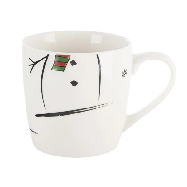 Mug + bowl porcelain set snowman 0,35 l O0500