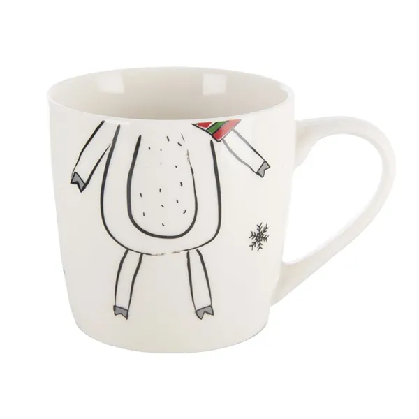 Mug + bowl porcelain set reindeer 0,35 l O0501