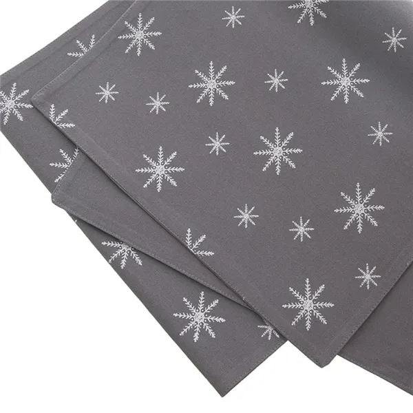 Cotton tablecloth SNOWFLAKE 130x32 cm O0509