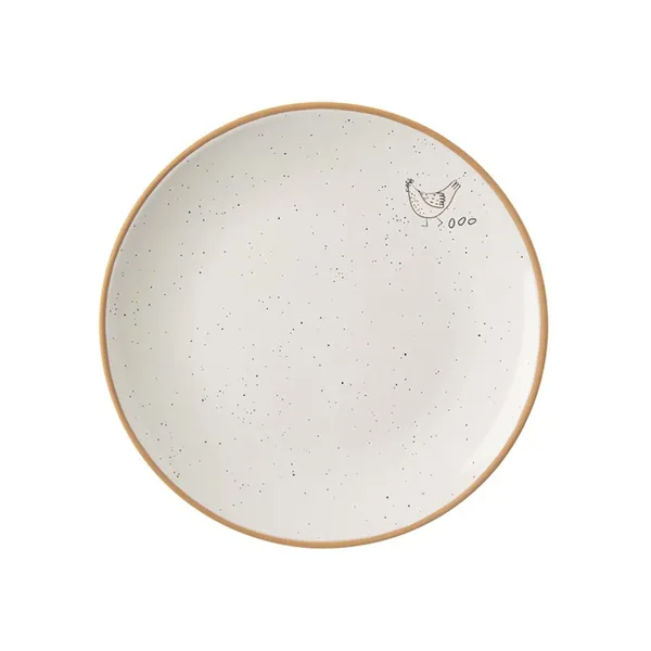 Ceramic dessert plate FARM hen O0537