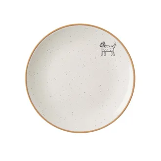 Ceramic dessert plate FARM dog O0538