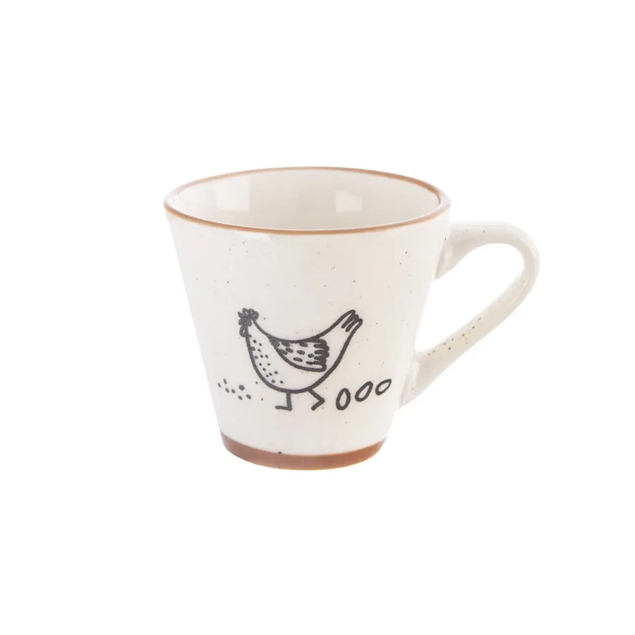 Porcelain espresso cup FARM hen O0542