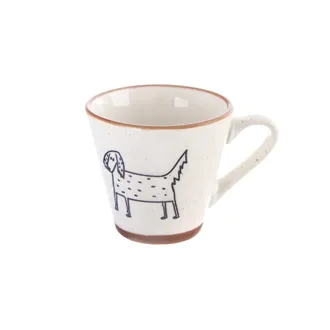 Porcelain espresso cup FARM dog  O0543