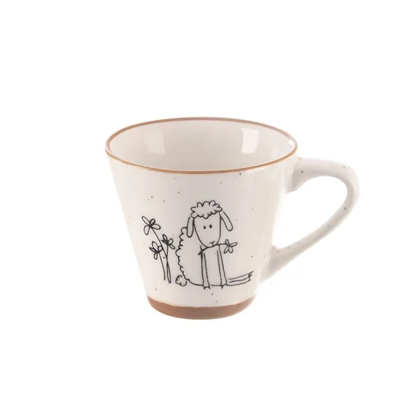 Porcelain espresso cup FARM sheep O0544