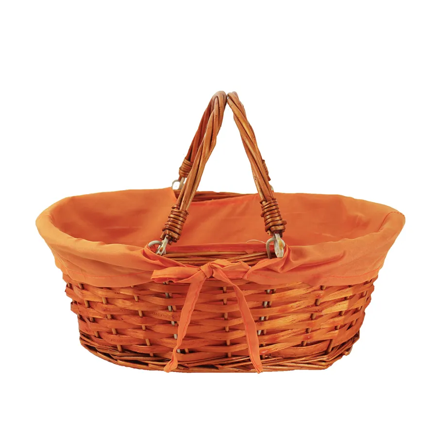 Bsket with two handles orange