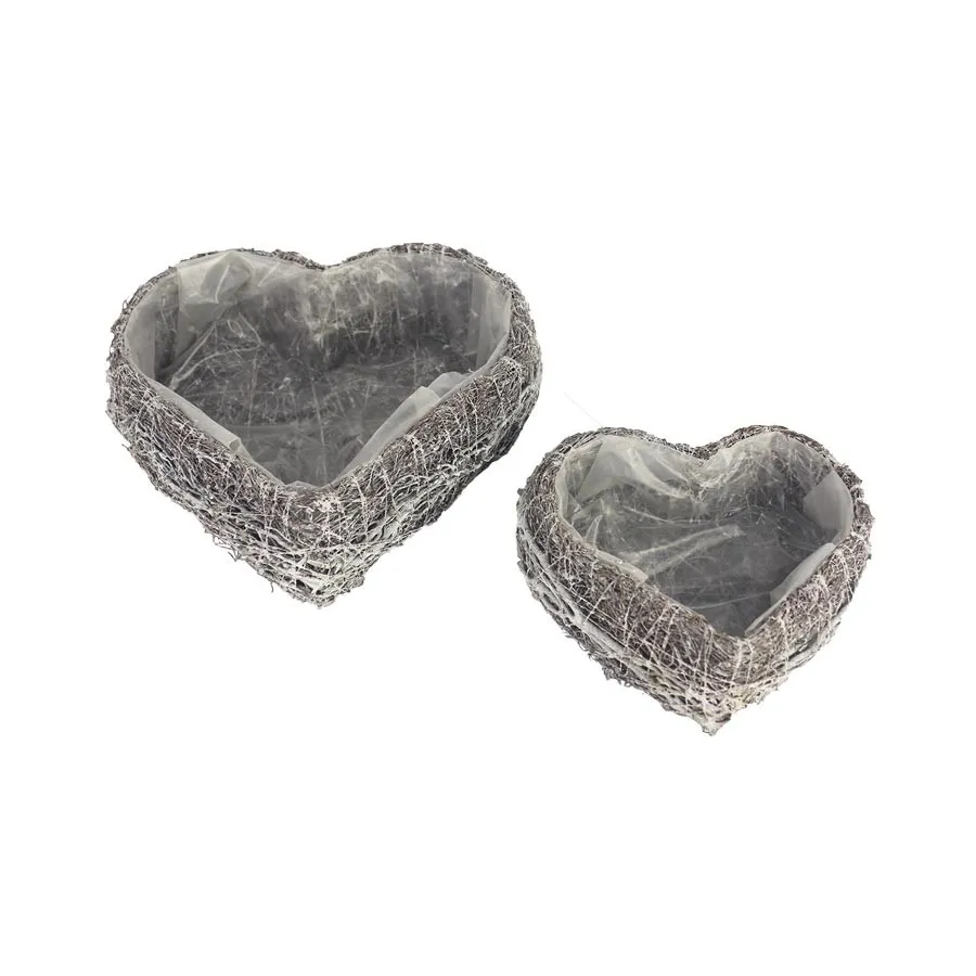 Decoration for planting - heart, 2pcs P1432