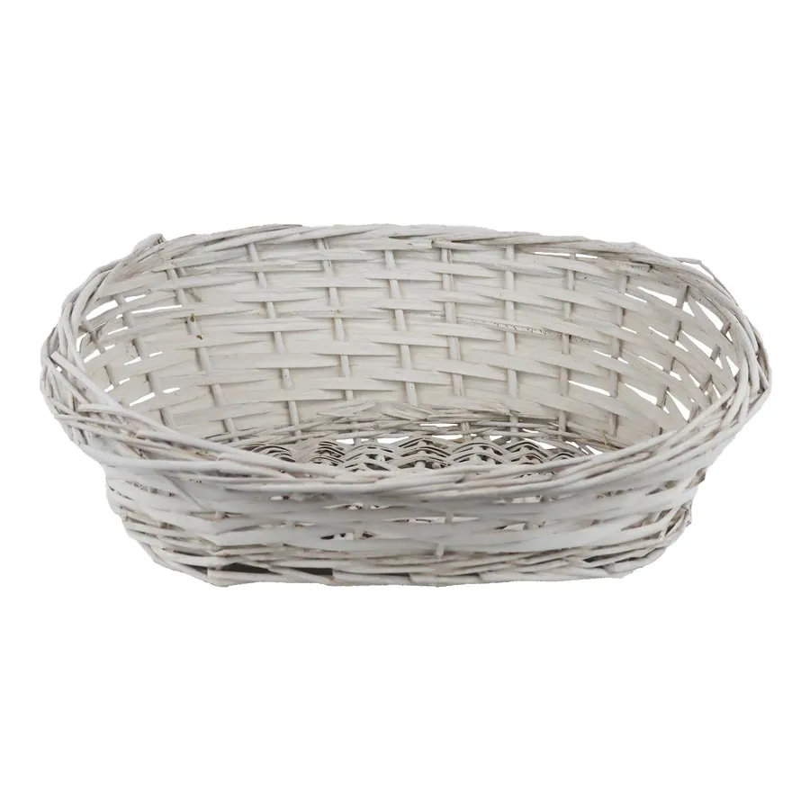 Oval wicker bowl P2051-01