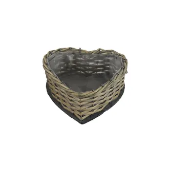 Planter with plastic lining HEART P2060/A