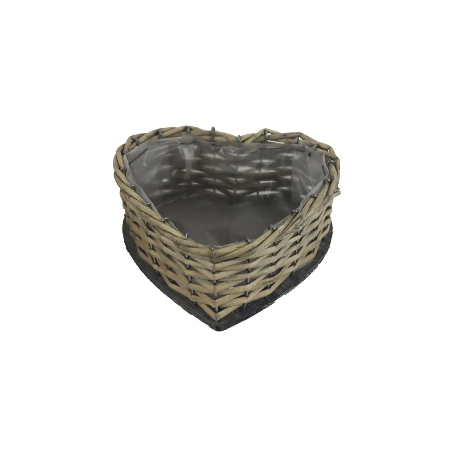 Planter with plastic lining HEART P2060/A