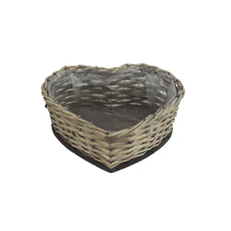 Planter with plastic lining HEART P2060/B