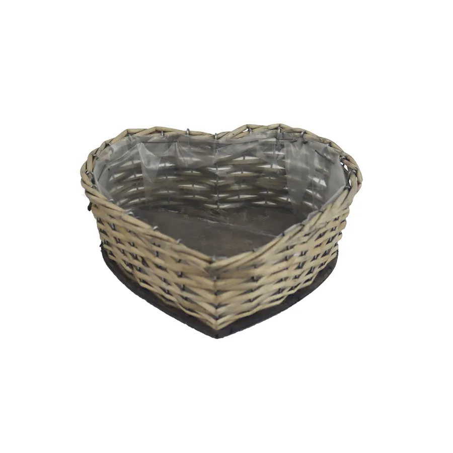 Planter with plastic lining HEART P2060/B