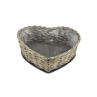 Planter with plastic lining HEART P2060/C