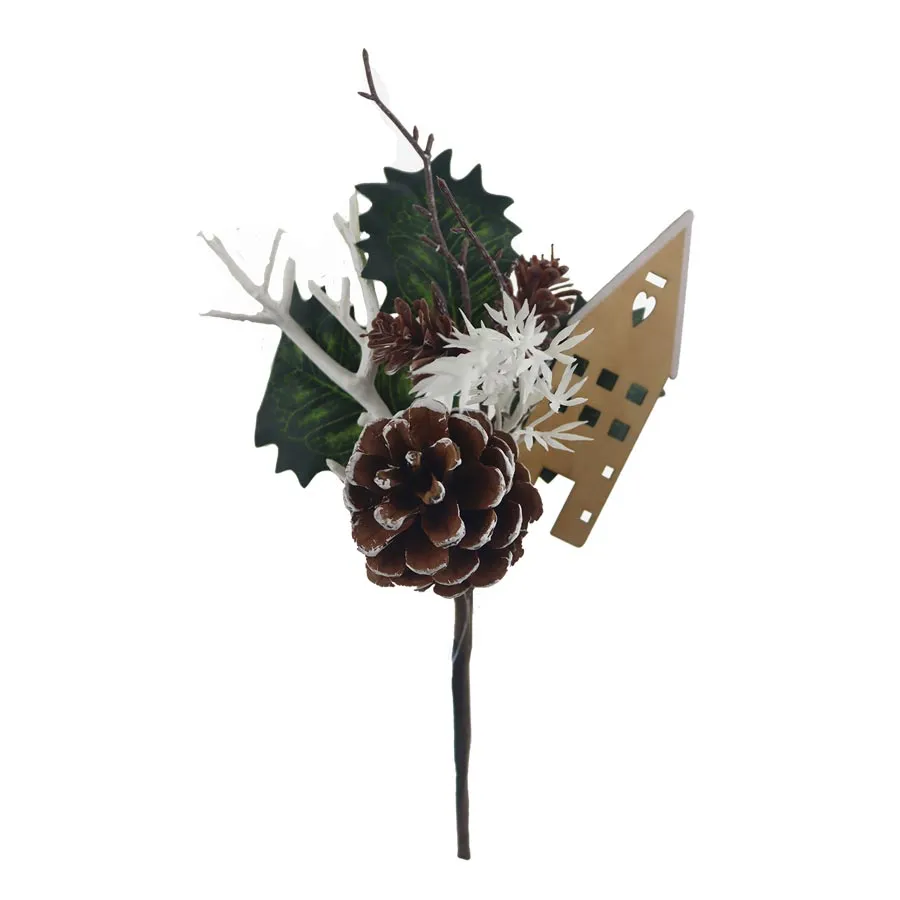 Decorative twig with house P2098