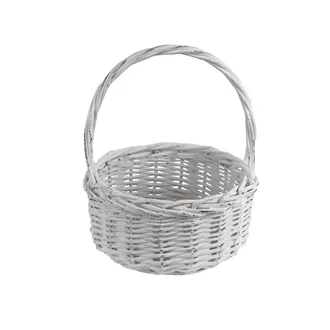 Wicker basket white P2218/B