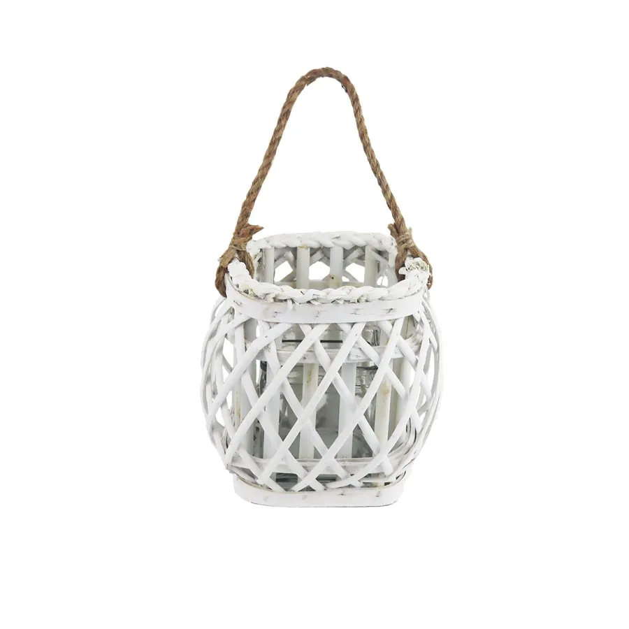 Wicker lantern P2220-01